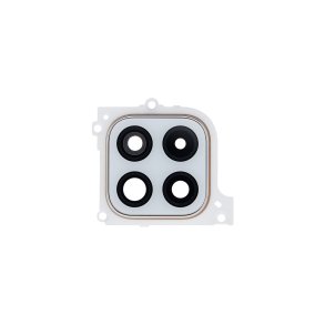 Samsung Galaxy A22 5G A226B Kameralinseglas med ramme Hvid OEM