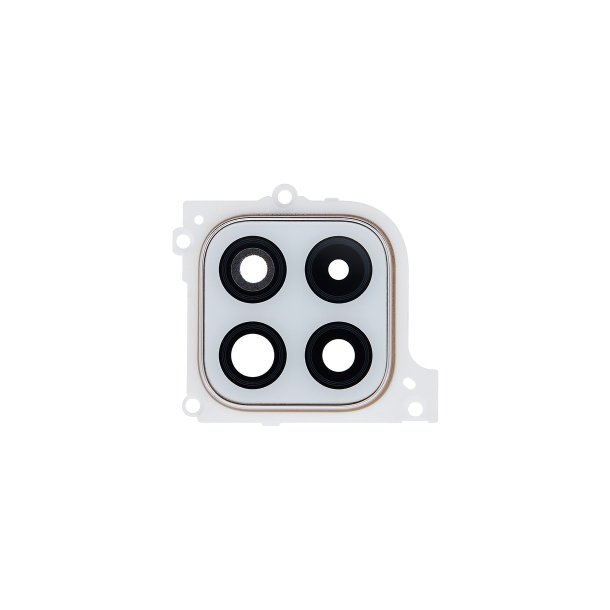 Samsung Galaxy A22 5G A226B Kameralinseglas med ramme Hvid OEM