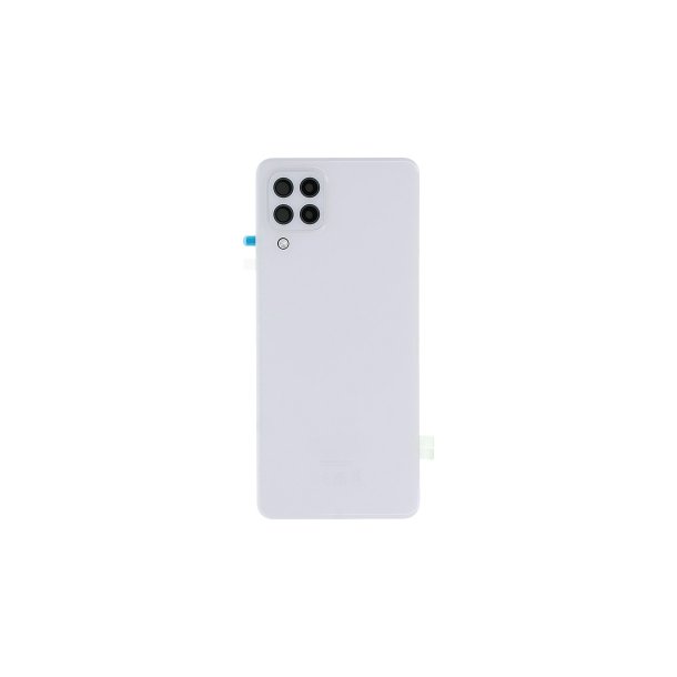 Samsung Galaxy A22 A225F bagcover White med linse OEM