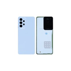 Samsung Galaxy A33 5G bagcover Blue med linse OEM
