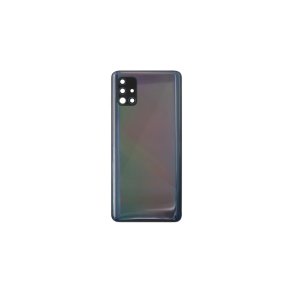 Samsung Galaxy A51 A515F bagcover Black med linse OEM
