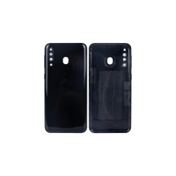 Samsung Galaxy M30 M305F bagcover Black med linse OEM