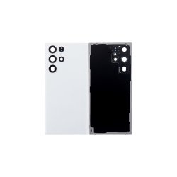Samsung Galaxy S22 Ultra 5G S908B bagcover White med linse OEM