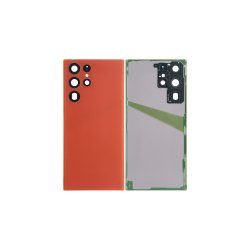 Samsung Galaxy S22 Ultra 5G S908B bagcover Red med linse OEM