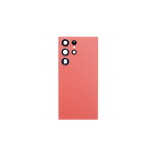 Samsung Galaxy S23 Ultra S918B bagcover Red med linse OEM