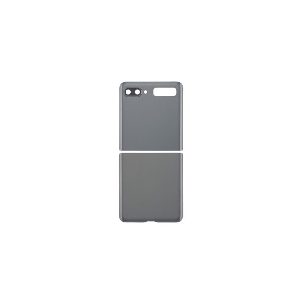 Samsung Galaxy Z Flip (5G) F707B bagcover Grey med linse OEM