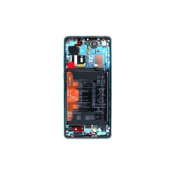 Huawei P30 Pro / Huawei P30 Pro New Edition Sk�rm med ramme Bl� Display og Digitizer Service Pack
