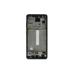 Sk�rm til Samsung Galaxy A52s 5G A528B OLED med Ramme Service Pack Sort