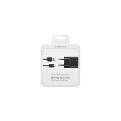 Samsung, Universal 15W oplader USB-C/ USB-A/ USB-A til USB-C Sort Original Retail Box