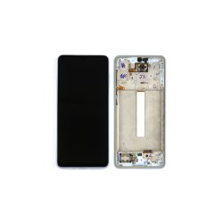 Samsung Galaxy A33 5G Sk�rm med ramme Bl� 5G Display og Digitizer Service Pack