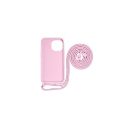 iPhone 15 Pro Cover TPU Pink Halsrem