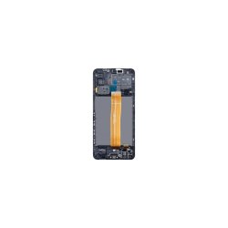Samsung Galaxy M12 M127F Sk�rm OLED med ramme Sort Display og Digitizer Soft-OLED