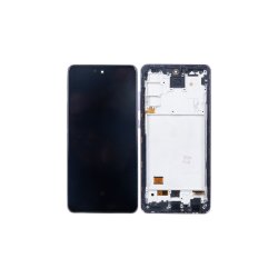 Samsung Galaxy A72 A725F Sk�rm OLED med ramme Violet Display og Digitizer Soft-OLED