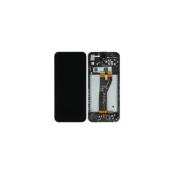 Samsung Galaxy A14 A145F Sk�rm med ramme Sort Non EU Display og Digitizer Service Pack