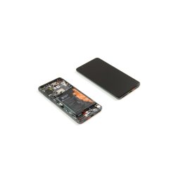 Huawei P40 Sk�rm med ramme Sort Display og Digitizer Service Pack
