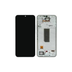 Samsung Galaxy A34 A346B Sk�rm med ramme S�lv 5G Display og Digitizer Service Pack