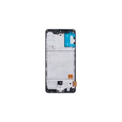 Samsung Galaxy A41 A415F Sk�rm OLED med ramme Sort Display og Digitizer Soft-OLED