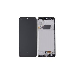 Samsung Galaxy A32 4G A325F Sk�rm OLED med ramme Sort Display og Digitizer Soft-OLED