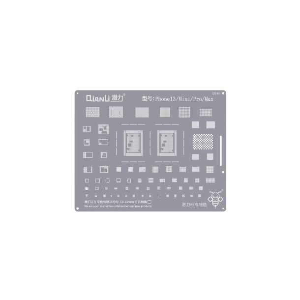 Apple kompatibel Bumblebee QS161 stencil til iPhone 13 Series