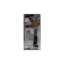 Samsung Galaxy Note 20 Ultra 5G N986B / Samsung Galaxy Note 20 Ultra N985F Sk�rm med ramme Hvid 5G Display og Digitizer Service Pack