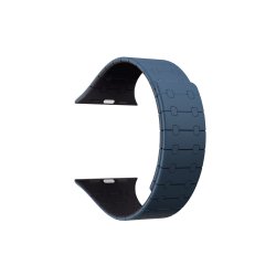 Apple Watch rem magnetisk Bl�/ Midnight Silikone 38mm