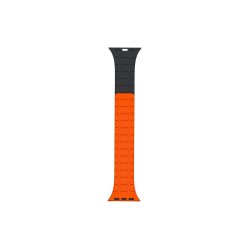 Rixus Apple Watch Rem Magnetisk Silikone Orange/Midnight 42/44/45/49mm