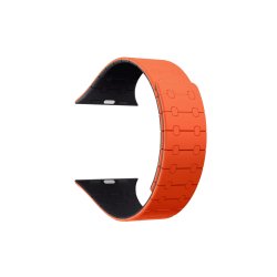 Rixus Apple Watch Rem Magnetisk Silikone Orange/Midnight 42/44/45/49mm