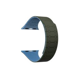 Apple Watch rem magnetisk Gr�n/ Bl� Silikone 42mm