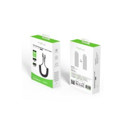 Rixus USB-C til USB-C kabel retractable Sort RXUC17C