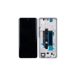 Xiaomi Redmi Note 13 Pro Plus Sk�rm med ramme Hvid 5G Display og Digitizer