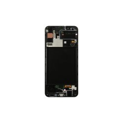Samsung Galaxy A30s A307F Sk�rm OLED med ramme Sort Display og Digitizer Soft-OLED