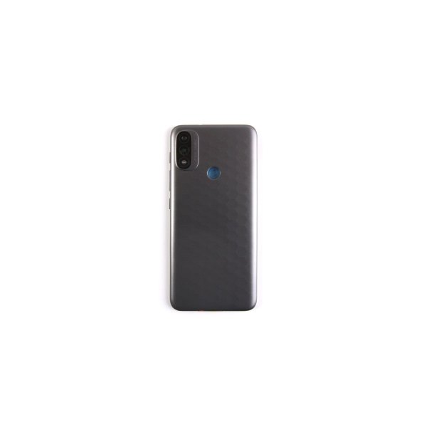 Motorola Moto E20 bagcover Graphite med linse OEM