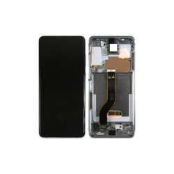 Samsung Galaxy S20 Plus 5G G986F/ G986B / Samsung Galaxy S20 Plus G985F Sk�rm med ramme Gr� 5G Display og Digitizer Service Pack