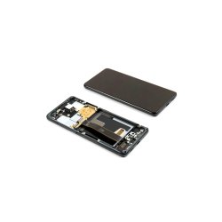 Sk�rm til Samsung Galaxy S20 Ultra G988B OLED med Ramme Service Pack Sort