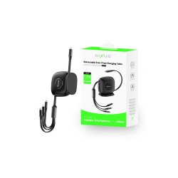 Rixus USB-C kabel 100W 1.7m Sort RXUC61