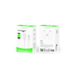 Rixus USB-C kabel 2m Hvid RXU82C