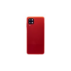 Samsung Galaxy A12 A125F bagcover Red med linse OEM