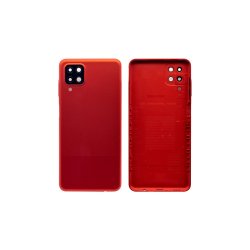 Samsung Galaxy A12 A125F bagcover Red med linse OEM