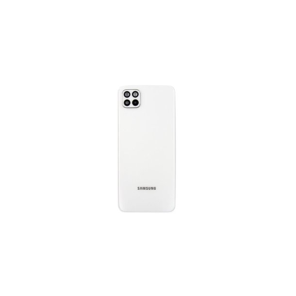 Samsung Galaxy A22 5G A226B bagcover White med linse OEM
