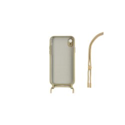 iPhone XR Cover TPU Guld Halsrem