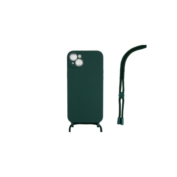 iPhone 13 Cover TPU M�rk gr�n Halsrem