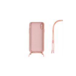 iPhone X / iPhone XS Cover TPU Pink Halsrem