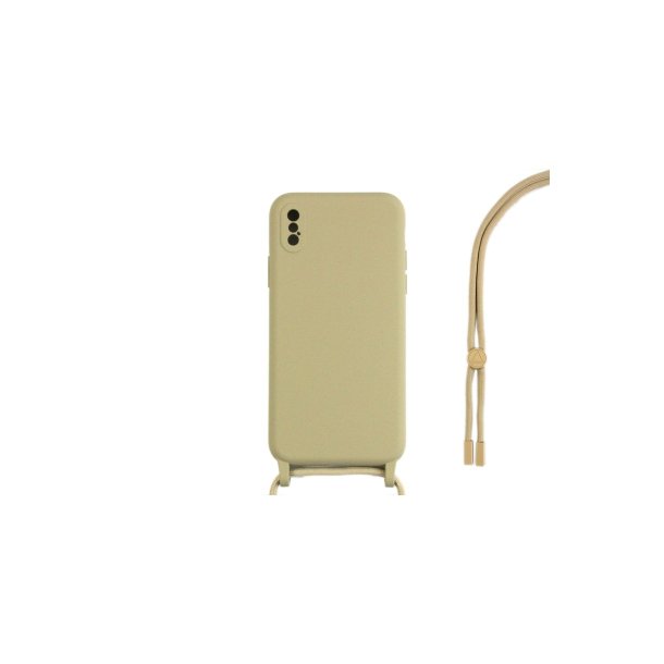 iPhone X / iPhone XS Cover TPU Guld Halsrem