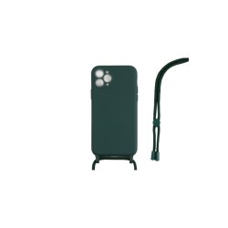 iPhone 11 Pro Max Cover TPU M�rk gr�n Halsrem