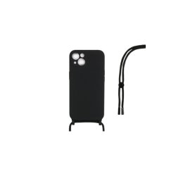 iPhone 13 Mini Cover TPU Sort Halsrem