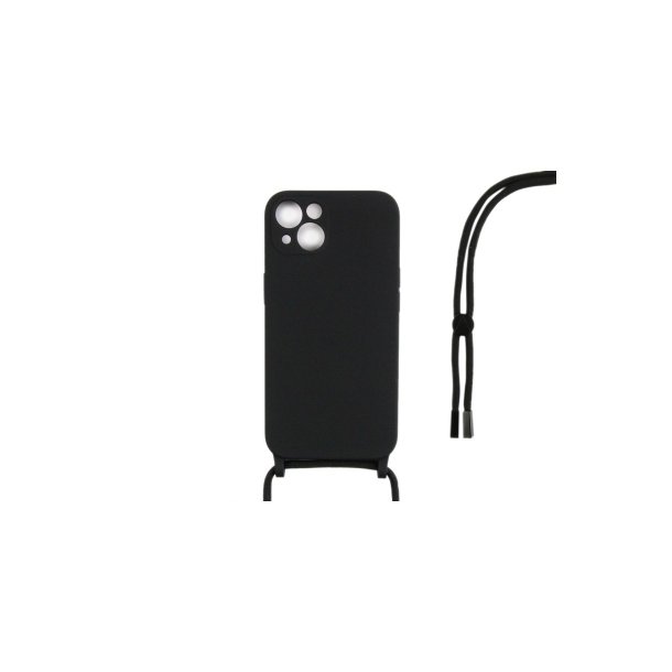 iPhone 13 Mini Cover TPU Sort Halsrem