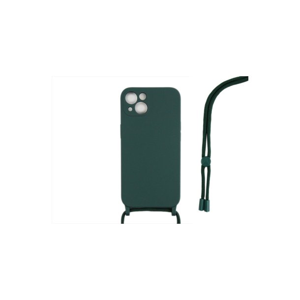 iPhone 13 Mini Cover TPU M�rk gr�n Halsrem