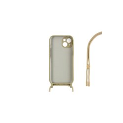 iPhone 13 Mini Cover TPU Guld Halsrem