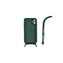 iPhone 12 Mini Cover TPU M�rk gr�n Halsrem