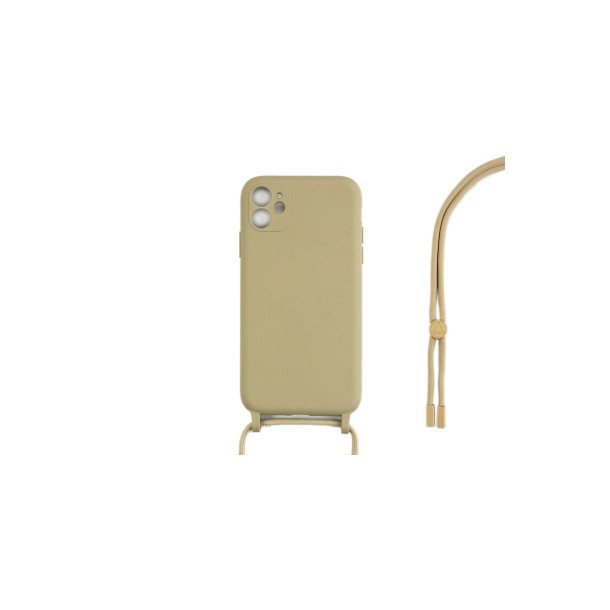 iPhone 12 Mini Cover TPU Guld Halsrem